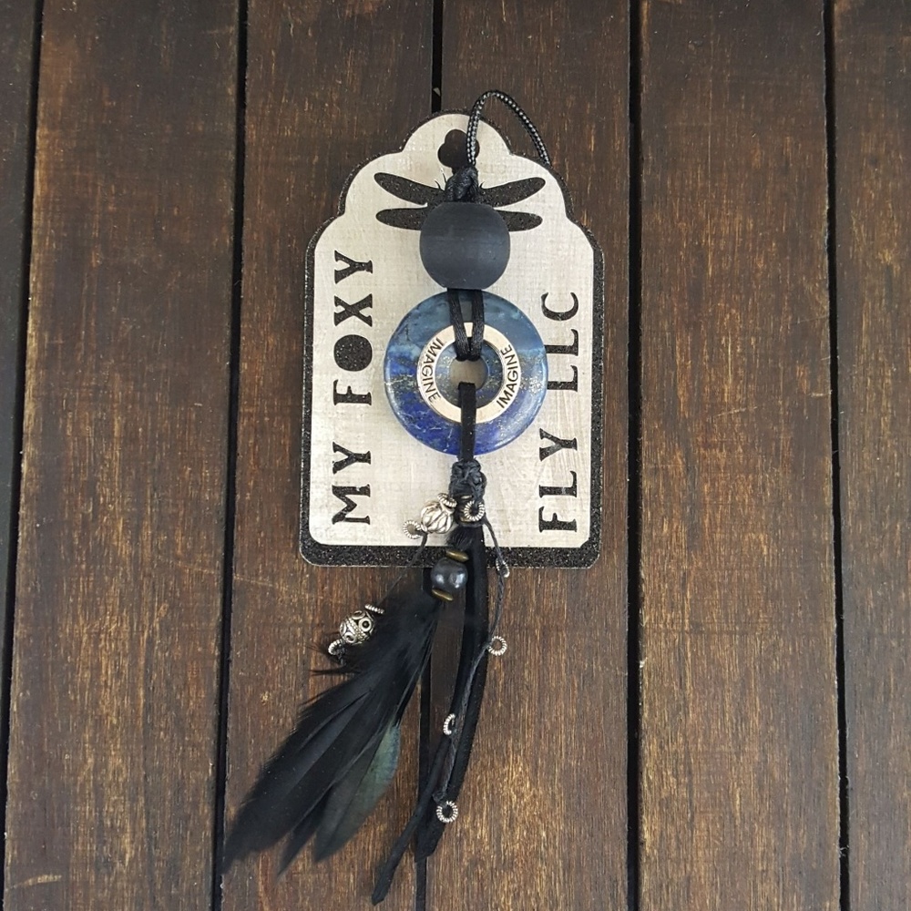 Lapis Lazul Blue Natural Pendant Necklace